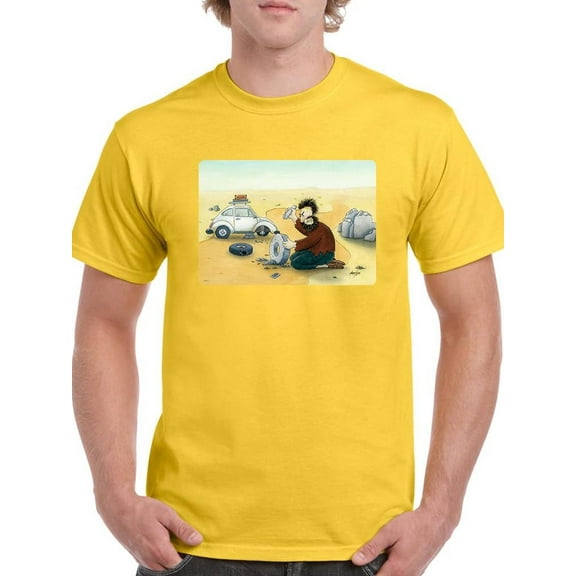 Improvising. T-Shirt Men -Hamit Gis Designs, Male 4X-Large