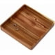 thumbnail image 1 of Bandeja cuadrada de madera de acacia Plato cuadrado de madera para servir, 1 of 9
