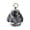 Grey, variant on Bunny Keychain Keychain with Tin, Handmade Soft Bunny PomPom Charms for Easter Birthday Gift