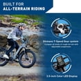 thumbnail image 5 of Hiboy EX7 Electric Bike 26” x 4.0" Fat Tire Electric Bicycle, 750W E-Mountain Bike,48V 18AH Removable Battery Ebike UL2849, 5 of 7