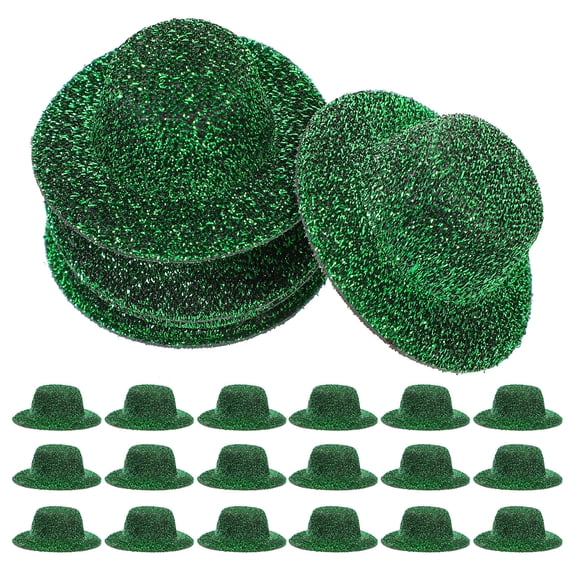 NICEXMAS Mini Hats Top Hat Dark Green 20Pcs