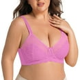 thumbnail image 6 of Fengactive Push Up Bras for Women Large Bust Underwire Full Coverage Lace Plus Size Bra, 6 of 8