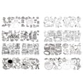 thumbnail image 2 of XWSHYW Juguetes para Niños Pequeños Rollo de Imagen de Graffiti para Niños Papel de Pintura Rollo de Imagen Largo Calcomanía de Pared Autoadhesiva para Jardín de Infancia No Daña La Pared Se Puede Pe, 2 of 6