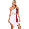 thumbnail image 4 of Traje de cosplay griego romano para mujer, traje de baile de adoración de la iglesia de Halloween, vestido de alabanza con diadema de lentejuelas, ropa de baile litúrgica, 4 of 5