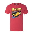 thumbnail image 2 of Wild Bobby, Ford Yellow Mustang Horsepower Cars and Trucks Men Premium Tri Blend Tee, Vintage Red, X-Large, 2 of 6