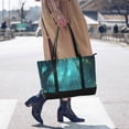 thumbnail image 4 of FORMRS Canvas Laptop Tote Bag for Women with 15.6" Computer Compartments Shoulder Handbag, Magical Forest, 4 of 7
