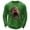 Green, variant on Christmas Shirts for Men Long Sleeve Casual Crewneck Funny Santa Claus Graphic Waffle Shirt Xmas Holiday Shirt