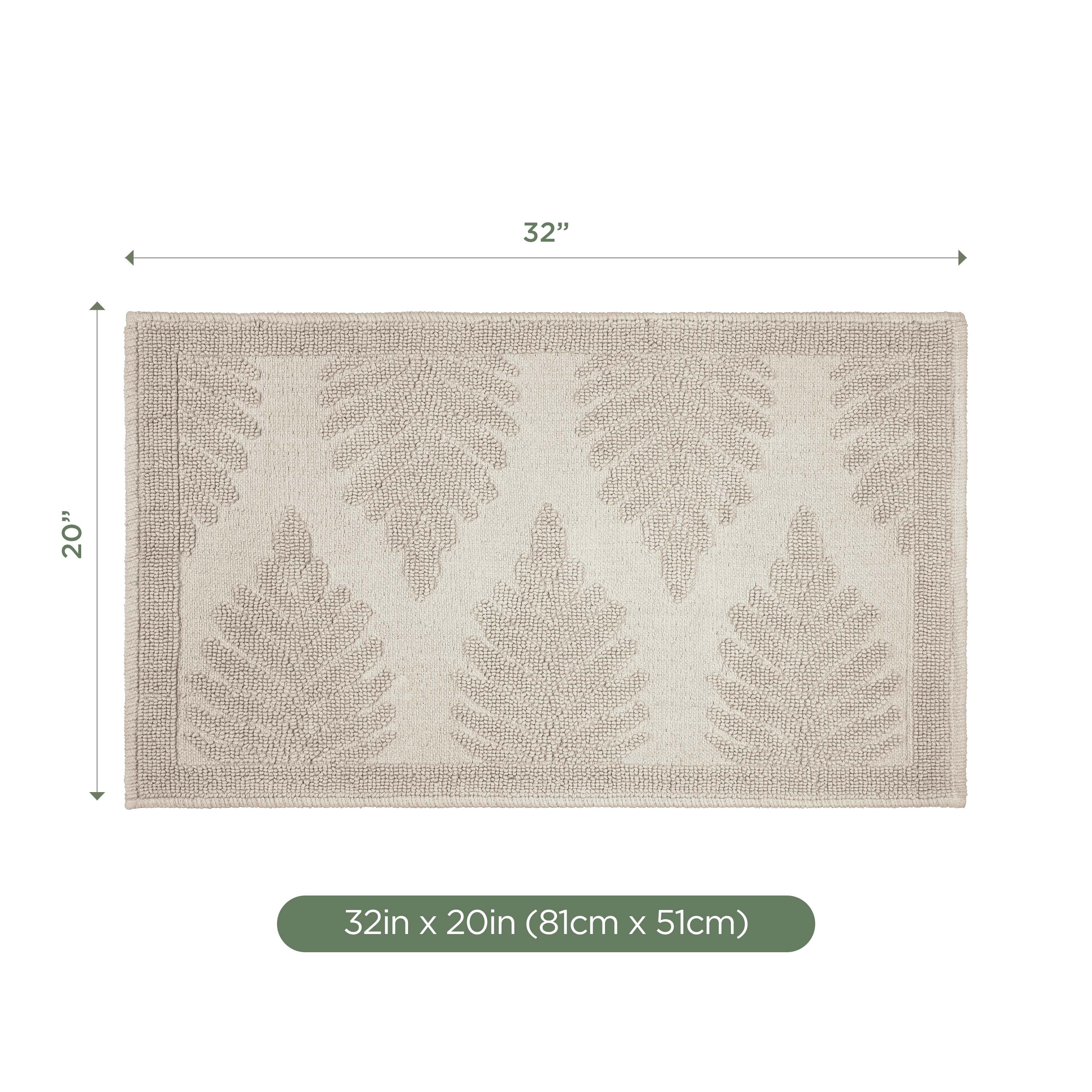Martex Restore Fern Cotton Bath Rug, 20" x 32", Sand