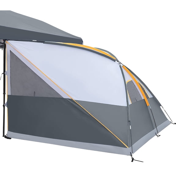 Camping Cube | Pop Up Canopy Side Tent for 10' x 10' Canopies Tent Easy Set Up Gazebo (Canopy/SHELTER NOT Included), Gray