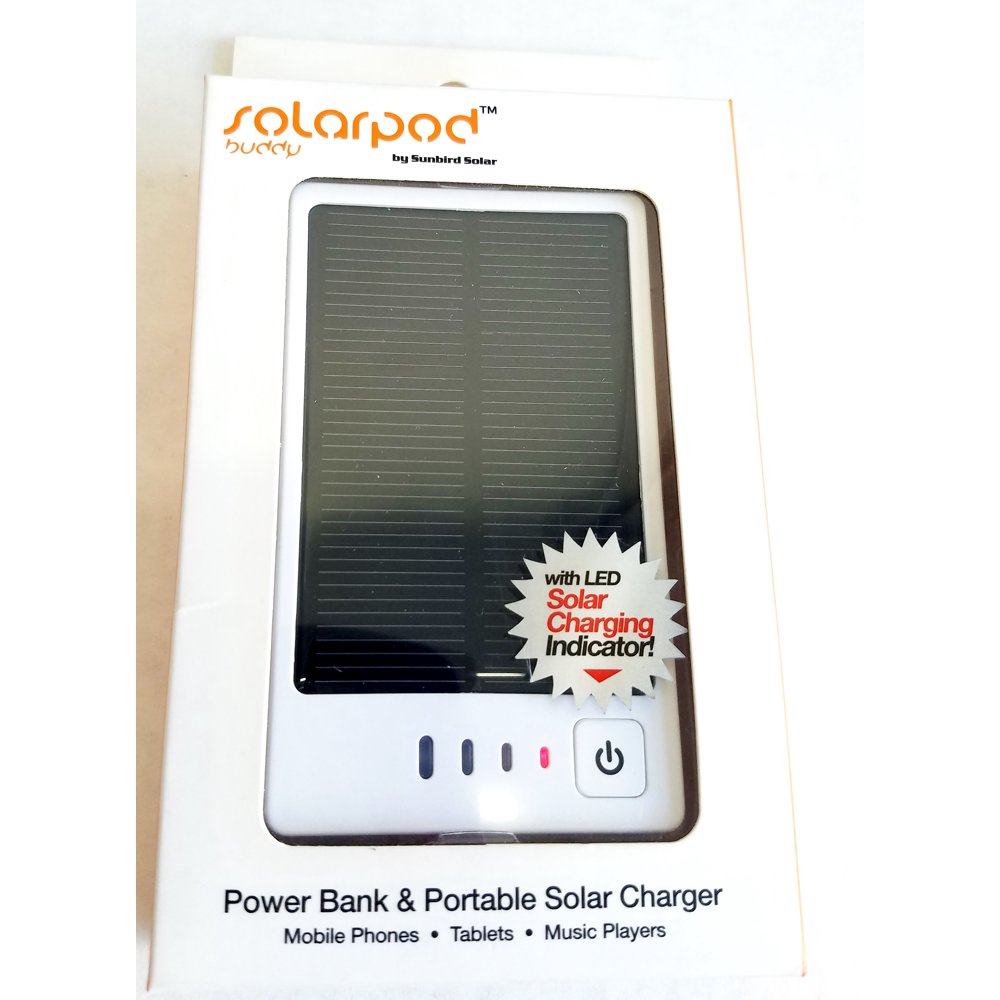 Solarpod Buddy Power Bank & Portable Solar Charger