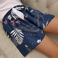 thumbnail image 4 of Pantalones cortos de algodón con estampado de cintura alta para mujer, Shorts finos de seda, cintura elástica, ropa de casa, playa, Bohemia, Verano, 4 of 4