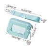 Portable Nylon Wallet Wristlet for Women, ID Case Keychain Wallet with Lanyard Minimalist Water Resistant Small Coin Pouch with Clear ID Window Zipper Coin Wallet
