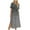 Gray, variant on Beach Dresses for Women, Women's Casual Summer Dress Spring Short Sleeve Dress With Pockets Beach A Line Casual Dress