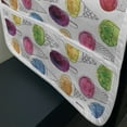 thumbnail image 3 of Ice Cream Microwave Oven Cover, Summer Pattern with Hand-drawn Cones Ice Cream Toppings with Watercolor Spots, Water Resistant Organizer with Pockets for Kitchen, 36" x 12", Multicolor, by Ambesonne, 3 of 4