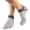 Gray, variant on Men's Sports 5 Finger Mesh Socks, Breathable Comfortable Athletic Cotton Low Cut Toe Socks