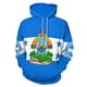 thumbnail image 2 of Sudadera con capucha deportiva con la bandera de la nación de Haití para hombre y mujer, sudadera holgada informal con estampado 3D de moda para primavera y otoño e invierno, 2 of 4