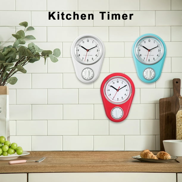 Reloj de pared Injueey de cocina duradero Blanco Walmart en línea