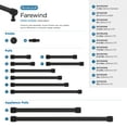 thumbnail image 6 of Amerock Farewind 7-9/16 inch (192mm) Center-to-Center Matte Black Cabinet Pull, 6 of 6