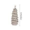 thumbnail image 3 of Uxgjfwu Metal Christmas Tree 15.8 Inch Flameless LED Lighted Tabletop Decor with Stand, Battery Operated Silver Holiday Tree for Tabletop Holiday Party Decor, 3 of 8
