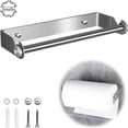 thumbnail image 1 of Paper Towel Holder Support for Kitchen Paper Holder Stainless Steel Paper Towel Dispenser Unroller Paper Towel Holder Wall-Mounted Kitchen Roll Holder,, 1 of 5