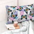 thumbnail image 4 of Sikiie Bright Butterflies1 Pillow Covers, Throw Pillow Case Cushion Covers,Cushion for Bedroom,Couch,Home-20"x30", 4 of 6