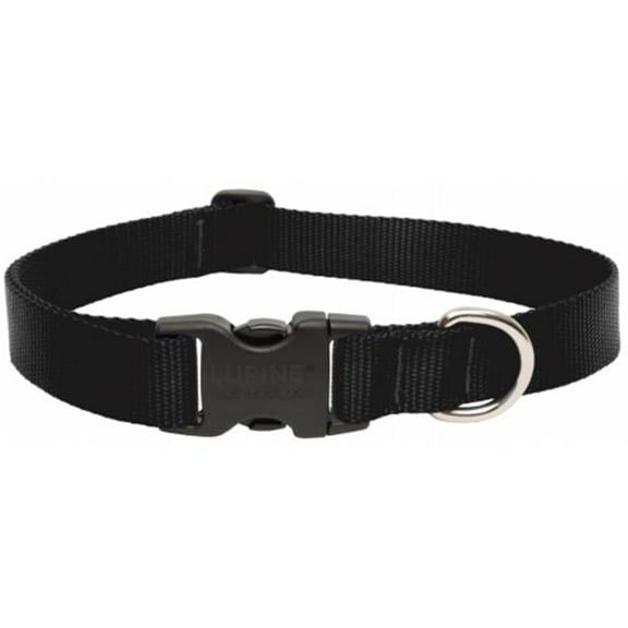 1in. X 12in.-20in. Adjustable Black Collar For Medium & Large Dogs  27552