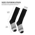 thumbnail image 5 of Bixox Black White Fluid Sculpture Print Compression Socks,Compression Socks Women & Men Circulation for Medical,Running,Athletic, 5 of 7