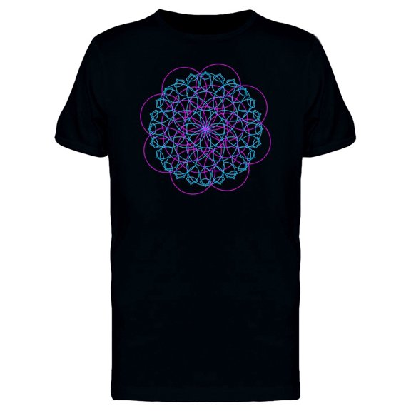 Purple & Blue Mandala Art Tee Men's -Image by Shutterstock