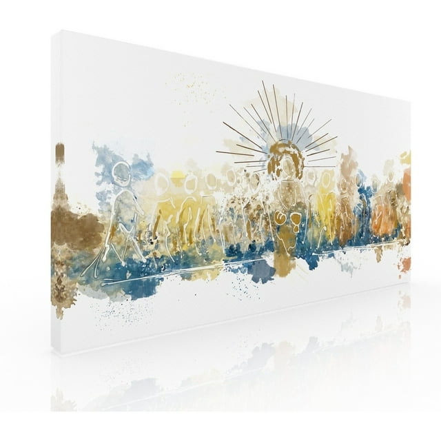 Cuadro Decorativo Moderno Para Comedor Ultima Cena Abstracta
