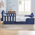 thumbnail image 6 of ChenyueFurn Twin Cloud Bed, Solid Wood Frame with Safety Guardrails,Blue, 6 of 12