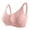 Pink, variant on Fsqjgq Sports Bras for Women Plus Size Front Zipper Adjustable Straps No Underwire Push Up Bras Large Bust Lightly Lined Comfort Bra Underwear Pink Size 44