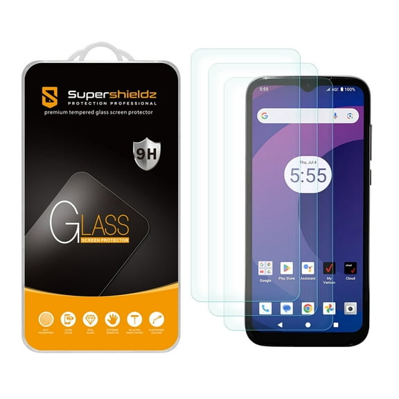 (3 Pack) Supershieldz Designed for Orbic (Joy 2) Tempered Glass Screen Protector, Anti Scratch, Bubble Free