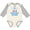 Natural and Heather, variant on Inktastic 1st Birthday Boy Rocket Ship Boys Long Sleeve Baby Bodysuit