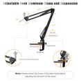 thumbnail image 2 of stanreset Support de Webcam Robuste Réglable Pince de Bureau pour Caméra avec Clip de Fixation pour Vis 1/4 Intégrée Compatible pour C925e C922x C922 C930e C930 C920 C615, 2 of 6