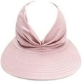 thumbnail image 2 of Louist Sun Visor Hat for Women UV Protection Wide Brim Summer Beach Cap Packable Foldable Suitable for Outdoor (Pink), 2 of 9