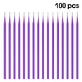 thumbnail image 2 of Aplicadores de hisopos de algodón de micro cepillo desechables Eyebrow Eyeliner Mascara Laz extension Maquillaje Lápiz labial Varilletas Make Up Purple 100 PCS Eigraketly CE001469-05, 2 of 7