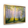 thumbnail image 3 of Designart 'Sunrise Glow Through The Birches I' Traditional Framed Canvas Wall Art Print, 3 of 5