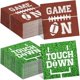 thumbnail image 1 of WONIMA02 Football Napkins Birthday Party Supplies, 5'' Green Cocktail Disposable Paper Napkins for Tailgate Party Football Frenzy Game Time Decorations in 2 Designs(100 Pcs), 1 of 1