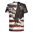 thumbnail image 5 of Mens 4th of July Shirts 250th Anniversary American Flag Eagle Short Sleeve T-Shirt Memorial Day Patriotic Tee Tops, 5 of 5