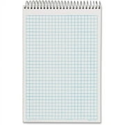 Tops NoteWorks Steno Book 100 Sheets - Coilock Blue Margin - 16 lb Basis Weight - 6" x 9" - White Paper - Metallic Gold Cover - Plastic Cover - Perforated, Unpunched - 1Pad