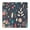 Pioneer Flower Floral, variant on Pioneer Flower Floral Print Pattern Square Fitted Tablecloth with Elastic Edge,Square Table Cover,Washable Elastic Table Cover for Home Kitchen Party Decor 34"x34"