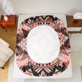 thumbnail image 5 of Manfei Vintage Aztec Tribal Bed Sheets,bohemian Flower Floral King Sheets,Pink Black Gray Sheet Set For Girls Kids,Ultra Soft Home Decor,4 Pieces, 5 of 7
