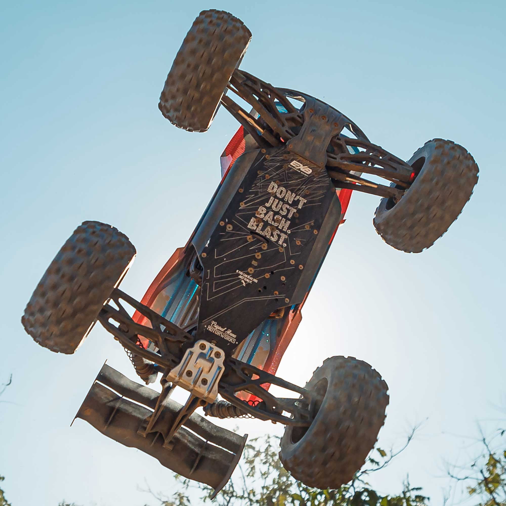 ARRMA RC Truck 1/8 KRATON 4X4 6S BLX BRUSHLESS V6 SPEED TRUCK RTR Battery and Charger Not Included Blue/Orange ARA8608V6T1