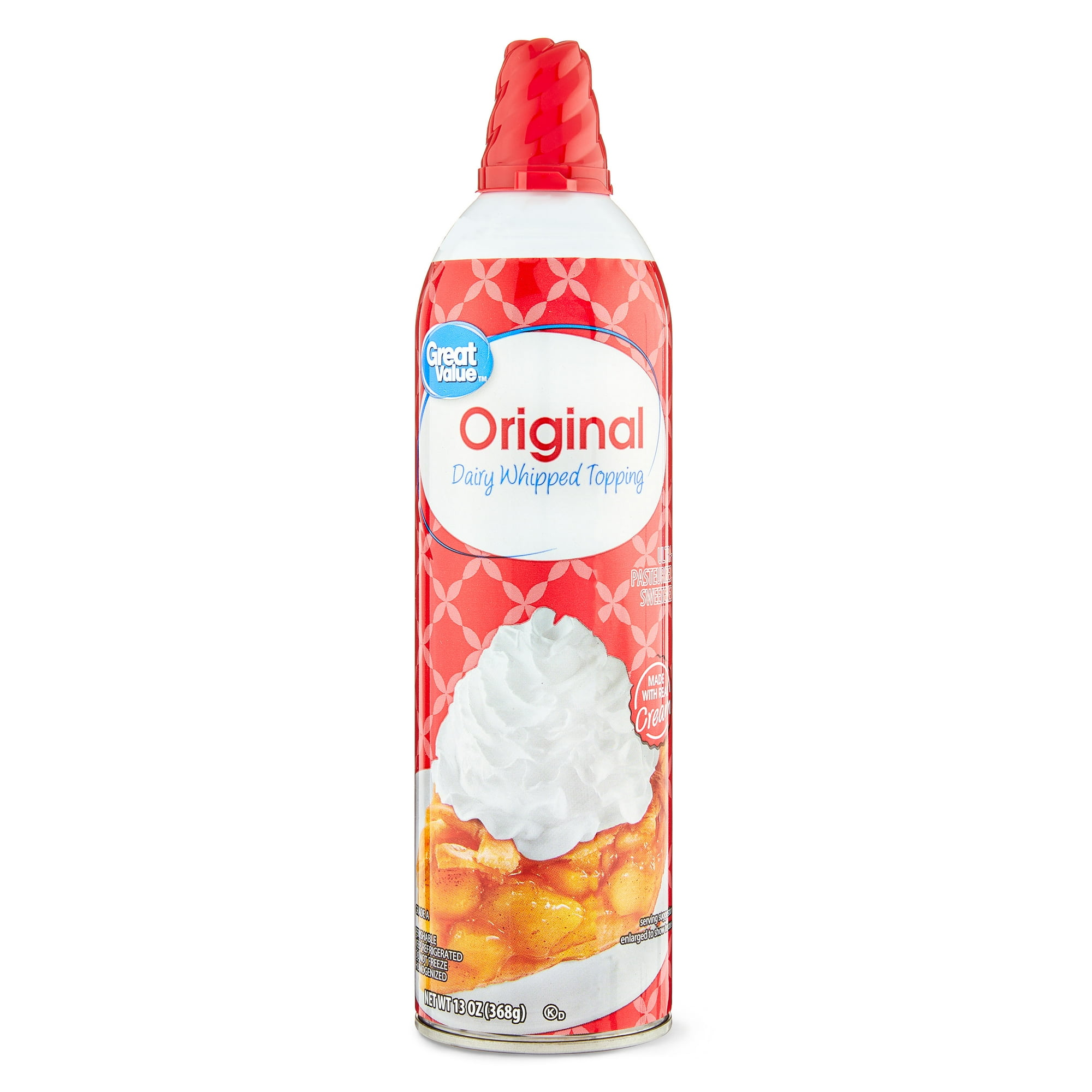 Great Value Original Dairy Whipped Topping, 13 oz