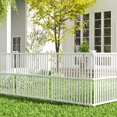 thumbnail image 2 of Costway 4 Air Conditioner Fence Panels with Metal Ground Stakes No Dig Trash Can Enclosure, 2 of 10