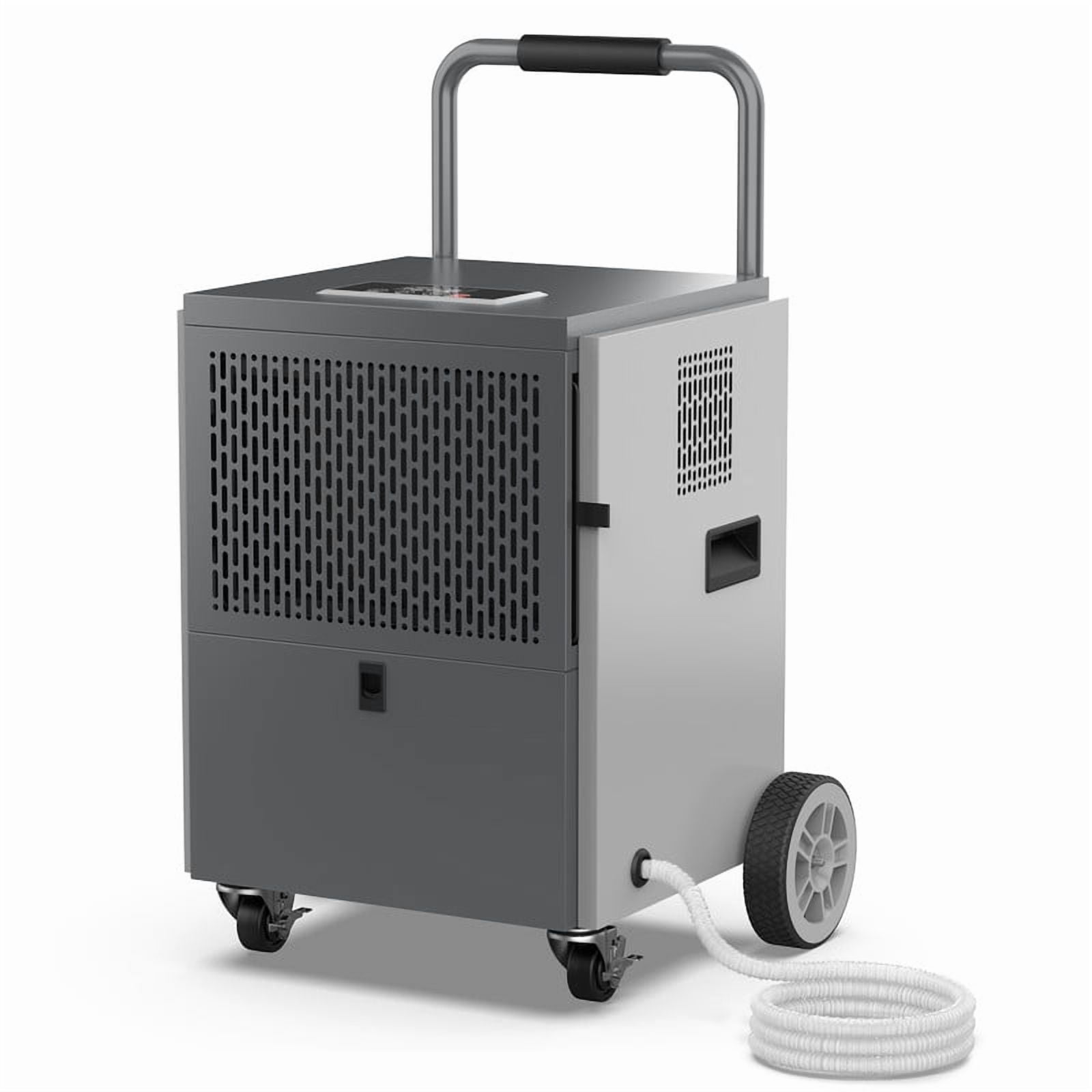 100 pt. 4500 sq. ft. Commercial Dehumidifier in. Blacks with Bucket, Hose for Garage Industrial Dehumdifier for Basement