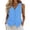 Light Blue, variant on ATOYSOY Womens Fashionable Striped Sleeveless Vests V Neck Button Down Breathable Waistcoat Loose Comfortable Casual Tops Fashion Apparel For Summer Daily Beach Street Wear