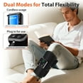 thumbnail image 6 of Leg Massager for Circulation ,Air Compression Calf Massager ,Rechargeable Cordless Air Compression Leg Massage with 3 Modes 4 Heating Smart Timer,Gifts for Men Women Gym Office Home (1 Pcs), 6 of 11
