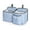 2PCS-blue, variant on Baby Stroller Organizer Bag Bedside Caddy Diaper Storage Bin Hanging Storage Bag for Baby Bed/Baby Cart