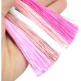 thumbnail image 3 of GHSDFBB 100 Pcs 13cm/5 Pouces Fil Soyeux Marque-Page à Pampilles avec Boucle de Cordon de 2 Pouces et Petit Nœud Chinois pour (Rouge Mélangé), 3 of 7